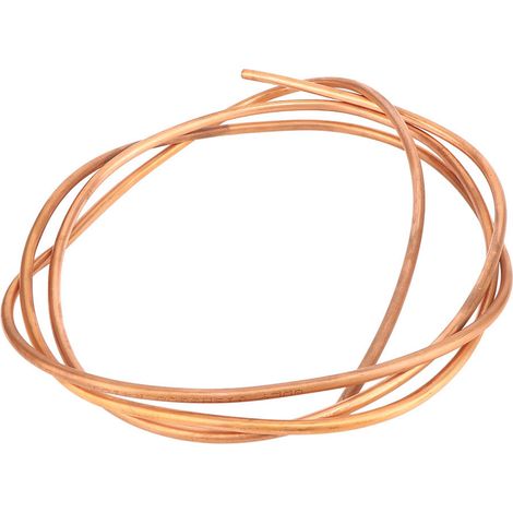 Tube souple en cuivre C1100 T2 de 2 m pour climatiseur/réfrigérateur, diamètre extérieur 6 mm / diamètre intérieur 5 mm (1/5)