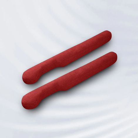 (2 pièces rouges) 1 paire de bouchons de remplissage pour sièges en cuir de voiture, bouchons anti-chute pour joint de console centrale, accessoires de décoration automobile (1/5)