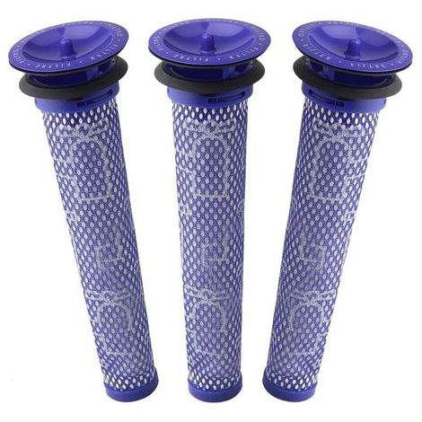 Filtre pour Dyson V8/V7, Filtres de Rechange Lavable pour Aspirateur Dyson V7/V8 Absolute et Animal, Accessoire Aspirateur pour Dyson V8 Avec 3 Pré-Filtres HEPA (1/5)