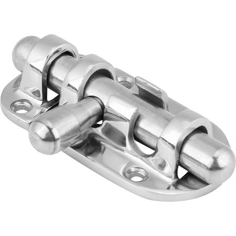Verrou coulissant en acier inoxydable pour porte de bateau, loquet à barillet 60 mm, fixation de fenêtre marine (1/5)