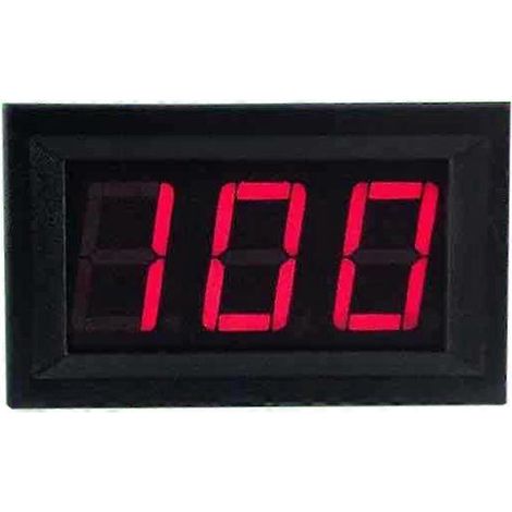 Digitales Voltmeter, 0,56 Zoll, 3-Draht-Spannungsmesser, LED-Anzeige, 0–100 V, Zubehör, Rot