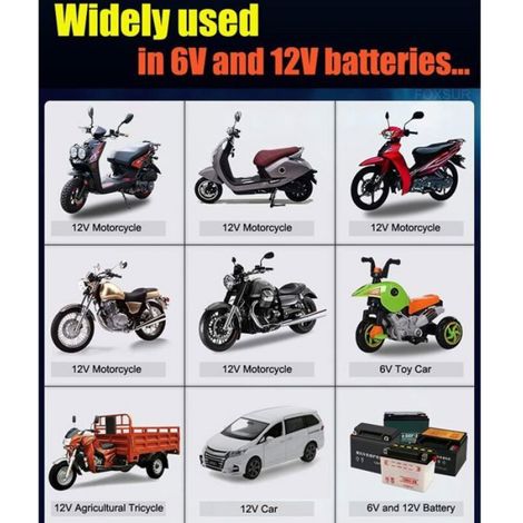 Chargeur batterie 6V 12V automatique pour auto moto bateau tondeuse (1/5)