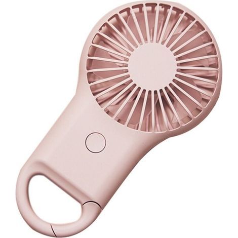 Ventilateurs portables USB, mini ventilateurs rechargeables, petits ventilateurs d’extérieur compacts, mini rafraîchisseurs d’air portables, couleur rose (1/4)