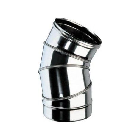 Curva regulable 0°-90° 4 sectores Ø100 mm acero inoxidable AISI 316