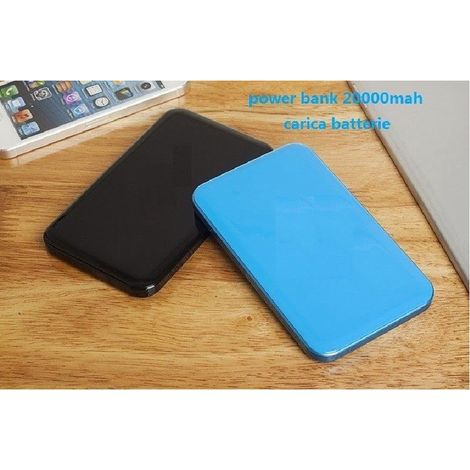 TrAdE Shop Traesio - Carica Batteria Esterno Power Bank Per Smartphone Cellulare Tablet 20000 Mah -