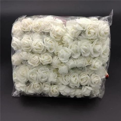 Fleurs artificielles - Non spécifié - Mini mousse rose - 144 pièces - 12 bouquets - Diamètre 2,5 cm (1/2)