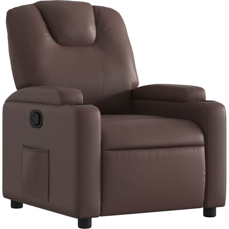 Maison Exclusive - Relaxsessel Braun Kunstleder