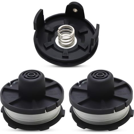 Enrouleurs de fil pour tondeuse Makita 195858-1 avec couvercle d’enrouleur à ressort, adaptés pour jardiniers (1/5)