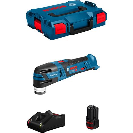 Bosch – Outil multifonction sans fil 12V – Moteur Brushless – 3,0 Ah – Interface Starlock pour accessoires – Pour matériaux durs
