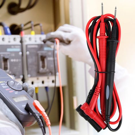 1 paire de cordons de test universels Ut l21 avec gaine de protection, accessoires de test pour multimètre. (1/5)