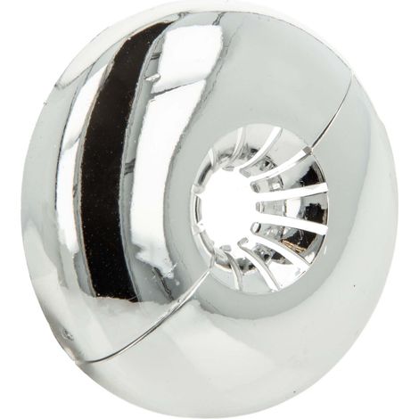 B-WARE tecuro Universal Scharnierrosette für Rohr Ø 10 mm bis Ø 16 mm, verchromt, Kunststoff