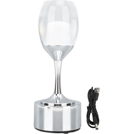 Lampe de bureau rechargeable USB design moderne en acrylique et acier inoxydable pour bar salle de jeux (1/5)