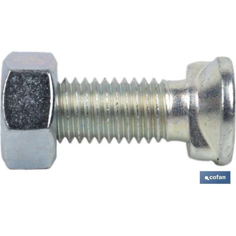tornillo dos prisioneros c-8.8 m-14x40 zincado   caja 25 unid. (1/4)