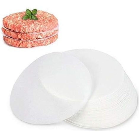500 feuilles de papier antiadhésif pour hamburger,viande hachée,steak - 11 cm de diamètre (1/5)