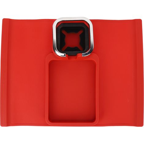 Porte-gobelet de canapé en silicone multifonction avec base antidérapante, plateau pour accoudoir de sofa, bureau, rouge (1/5)