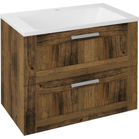 AMIA Meuble sous-vasque 74,5x60x45cm, chêne Collingwood