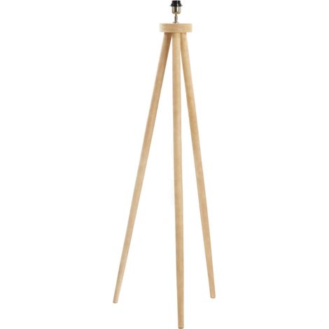 Lámpara de pie - natural - ILIAS - madera - luminaria individual (1/4)