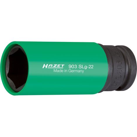 Douille à chocs 903SLG-22 ∙ Carré creux 1/2 pouce (12,5 mm) ∙ Profil Traction à 6 pans extérieurs ∙ Taille 22 mm (1/4)