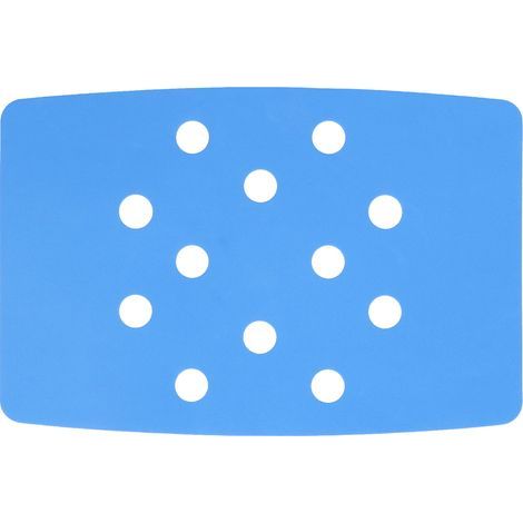 Coussin de Chaise de Douche en EVA Bleu, Confort Chaud et Design Perforé pour Siège de Douche Portable (1/5)