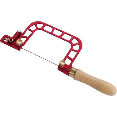 Scie à chantourner à cadre en acier, scie à gravure de précision, scie à fil manuelle, scies de coupe, outil à main efficace et autonettoyant avec poignée A (1/4)