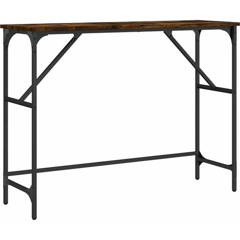 Maison Exclusive - Tavolo Consolle Rovere Fumo 100x32x75 cm Legno Multistrato