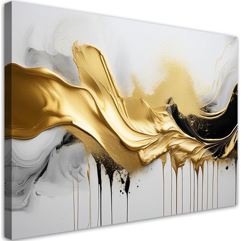 Tableau déco Abstraction 3D or 100x70 (1/5)
