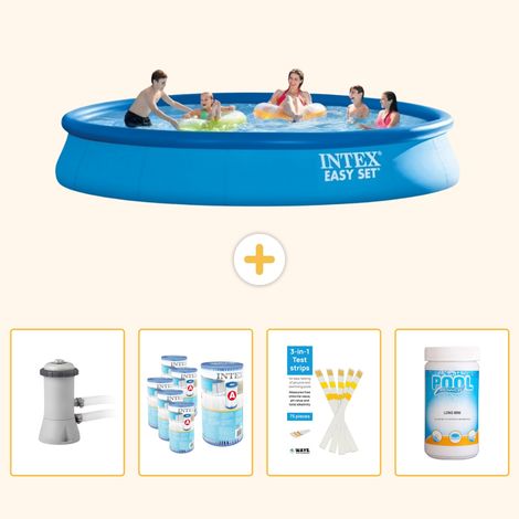 Intex Piscine Easy Set Ronde - 457x84 cm - 5-pièces  SCB85 (1/5)