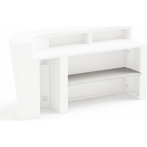 Piano penisola bar in HPL 140 cm per bancone Marvy - Bianco
