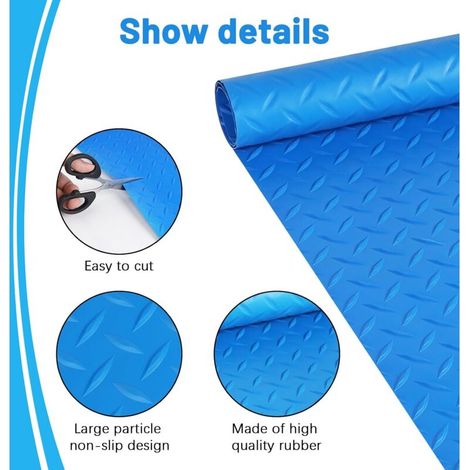Tapis Échelle Piscine, 60x23cm, Tapis de Marche de Piscine, Tapis de Protection pour Échelle de Piscine, Tapis d’étape de Piscine, Tapis d’échelle antidérapant de Protection de Texture (1/4)