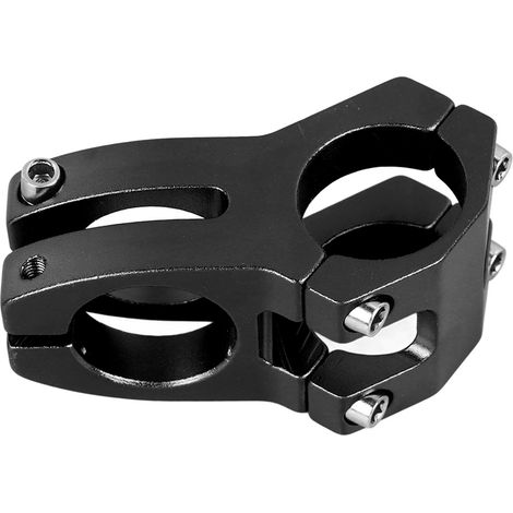Potence de vélo 31,8mm en alliage d'aluminium noir pour VTT, vélo de route, BMX et Fixie - Tige de guidon courte et robuste (1/5)