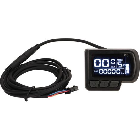 Écran LCD pour VTT avec câble étanche et connexion 5 fils - Tableau de contrôle vélo électrique (1/5)