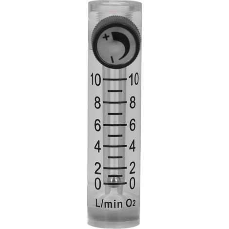 Acryl-Gasdurchflussmesser 0-10 l/min zur Durchflussmessung und -regelung (1/5)