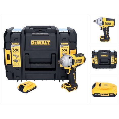 DeWalt DCF 892 NT Atornillador de impacto a batería 18 V 813 Nm 1/2" sin escobillas + 1 batería de 2,0 Ah + TSTAK - sin cargador