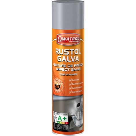 Peinture Antirouille RUSTOL GALVA peinture de finition aspect galva tous supports OWATROL (1/4)