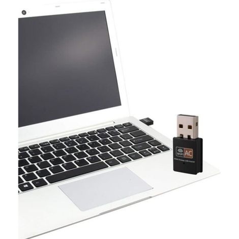 600Mbps Adaptateur USB WiFi Carte RéSeau Ethernet sans Fil AC Dual Band 2.4G - 5.G RéCepteur USB WiFi Dongle WiFi RéCepteur (1/4)