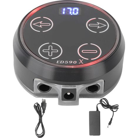 Bloc d'alimentation tatouage écran LCD coloré numérique, boîtier d'alimentation machine à tatouer 110-220V prise US (1/5)