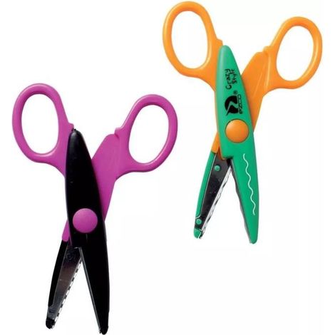 Ciseaux cranteurs - CTOP - 13 cm - Zig zag - Vagues