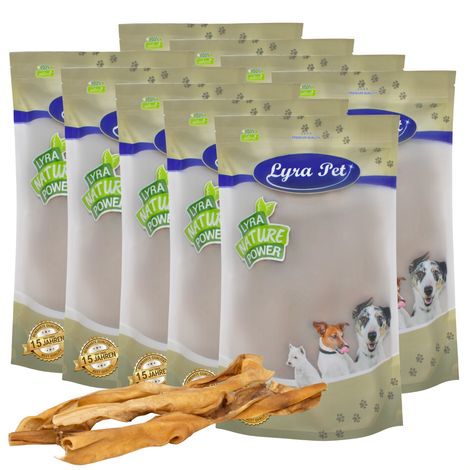 90 pcs. Lyra Pet® bâtonnets de cuir chevelu de bœuf env.