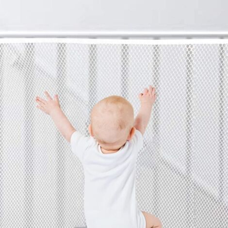 (2m x 77cm)Balustrade Escalier Filet, Filet de Sécurité pour Enfants, Filet de Protection pour Escaliers, Filet de Protection Enfant, Balustrade Escalier Filet, Bébé Filet de Sécurité, Filet (1/5)