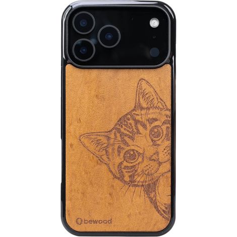 Bewood Holzhülle für iPhone 17 Pro Max CAT lover imbuia (1/4)