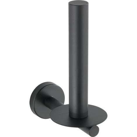 Portarrollos para papel higiénico de reserva de acero inoxidable Bosio negro mate Wenko (1/5)