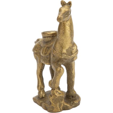 Sculpture Équestre en Bronze Antique, Ornement Raffiné pour Intérieur et Bureau, Artisanat de Qualité Durable