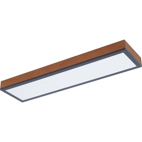 LED Ceiling Light 'Laviona' made of Wood for Living Room & Dining Room (1/5)