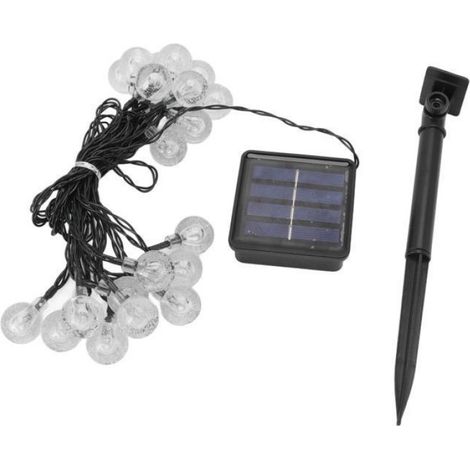 Guirlande Lumineuse Solaire - Boules - 20 LED - 5 M - IP65 - 2 Modes - Avec Piquet (1/5)