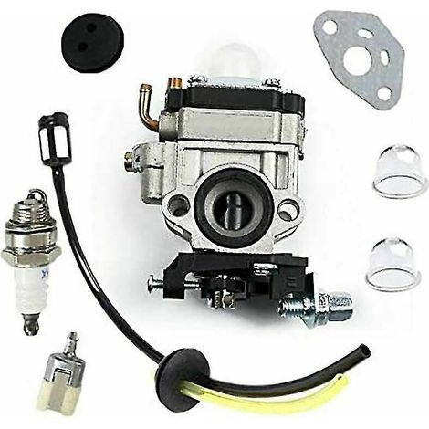 Carburatore per Kawasaki TH23, TH26, TH34 (23cc, 25cc, 26cc), kit candela incluso.