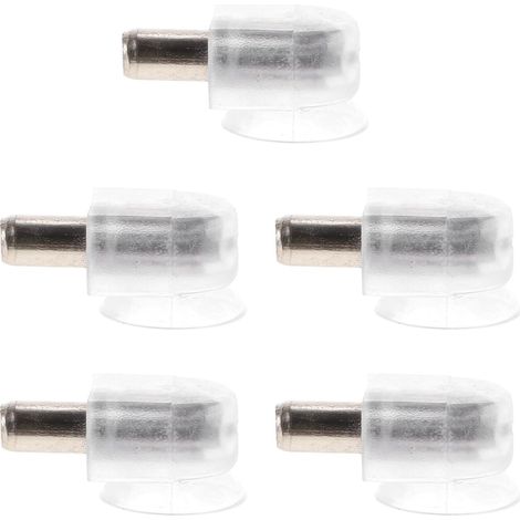 Stück transparente Regalhalterungen aus Edelstahl und PVC