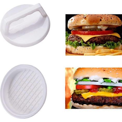 Presse à hamburger ronde de cuisine en ABS alimentaire, avec presse à viande de bœuf, outil de moulage de la viande (1/5)