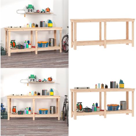 Banc de travail 180x50x80 cm Bois de pin massif - banc de travail -  bancs de travail - Home & Living