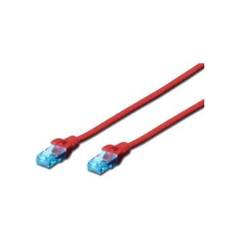 Cavo di Rete Dritto Non Schermato Cat.5E 5 mt Rosso (Dk1512050R) (1/5)