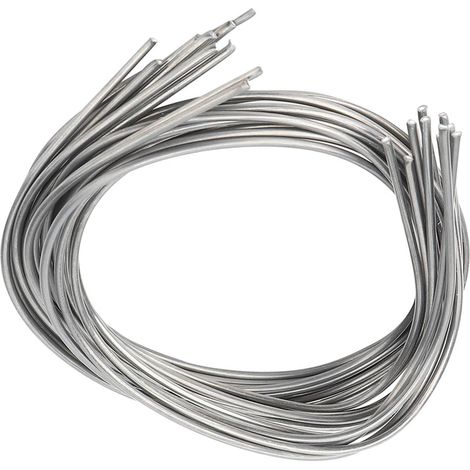 10 baguettes de soudure en aluminium et cuivre, électrodes de 2 mm de diamètre, fil fourré pour soudure basse température (1/5)